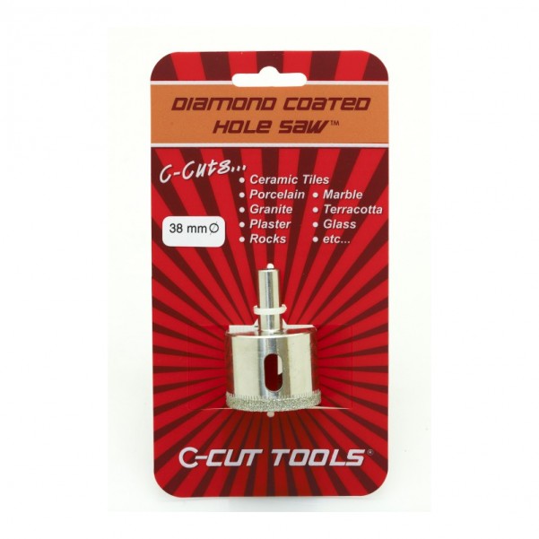 C-CUT TOOLS DCHS38S - 38mm Diamond Coated Hole Saw Holesaws